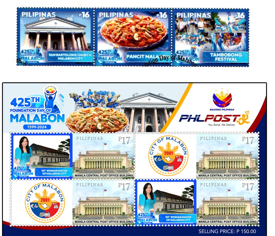 PHLPost Issue Commemorative Stamps To Mark Malabon City’s 425th ...